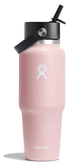 Hydro Flask 32 oz wide bottle with cupholder-friendly design for easy roadside sips.