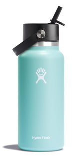 Hydro Flask 32 oz Dew with Flex Straw Cap open for easy filling on outdoor adventures.