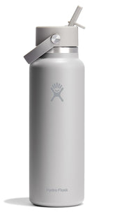 Hydro Flask 40 oz wide mouth bottle with Flex Straw Cap for leakproof on the go