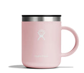 Hydro Flask Coffee Mug 12 oz front view in pink, insulated to keep drinks hot
