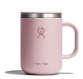 Hydro Flask Coffee Mug 24 oz with pink lid for leak-resistant on-the-go sipping.