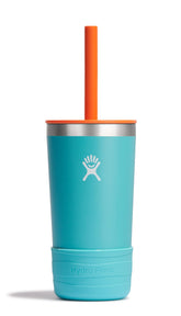 Hydro Flask Kids seaspray blue lid and straw for quick sipping on the go