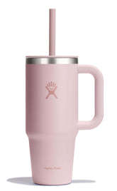 Hydro Flask Travel Tumbler with handle and straw for easy on-the-go hydration.