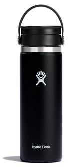 Hydro Flask wide mouth bottle with Flex Sip Lid for spill-resistant sipping on the go.