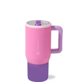 HydroJug Kids 20oz bottle in Pink Sugar, front view, ideal for school hydration.