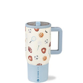 HydroJug Kids 20oz insulated bottle with flip straw keeps drinks cold during school activities.
