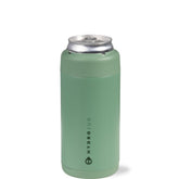 HydroJug Slim Can Cooler Sage side view showing slim profile and condensation-free grip