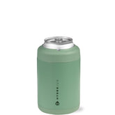 HydroJug Standard Can Cooler Sage front view with insulated body for cold, dry hands