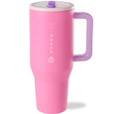The HydroJug Traveler bottle-with-handle enables easy carrying during activities.