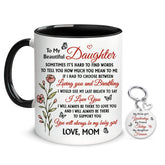 Hyturtle To My Daughter mug, front design, ideal daily gift for loved ones.