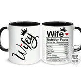 Hyturtle Wife Coffee Mug 11oz front view with vivid print for daily coffee