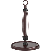 HZE oil rubbed bronze paper towel holder top view showing one-handed tear feature.