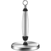 HZE paper towel holder countertop showing one-hand tear mechanism for easy use