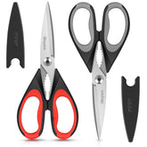 iBayam kitchen scissors 8.5-inch blade close up for sharp performance