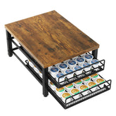 IBUYKE 2-tier coffee pod drawer front view showing space-saving design