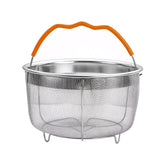 ICEICE steamer basket fits 6-quart pots for easy vegetable steaming