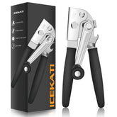 ICEKATI commercial can opener with long handle easing heavy cans for seniors