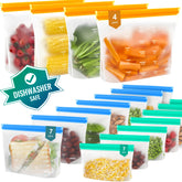 IDEATECH freezer bag with double zipper leakproof seal for mess-free storage