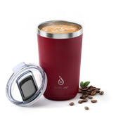 Ideus 20oz tumbler with splash lid, front view, ideal for travel