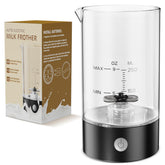IDOSF milk frother with dual-head frothing for quick cold foam.