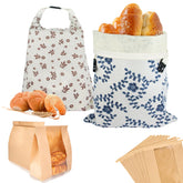 IELECMG reusable bread bags with zipper for airtight freshness.