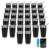 IEOVIEE 32-pack 20oz tumbler with lids and straws for easy family gifting.