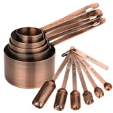 IFFMYJB copper plated measuring cups 1 cup with stable base for accurate dry measurements.