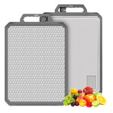 IGOYE titanium side cutting board, ideal for meat prep with durable surface.