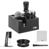 IKAPE 53mm black espresso tamper for even compression and consistent shots.