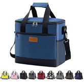 Iknoe large cooler bag with 24-can capacity keeps meals organized and ready.
