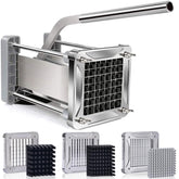 French Fry Cutter, Sopito Professional Potato Cutter Stainless Steel with 1/2-Inch and 1/4-Inch and 3/8-Inch Blade Great for Potatoes Carrots Cucumbers