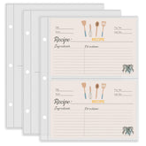 TAOLABV anti-fall left-opening recipe card sleeve protects cards.