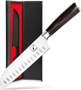 imarku chef knife 7-inch santoku blade for precise slicing in the kitchen.