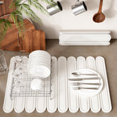 Imgrose stone dish drying mat on countertop quickly absorbs water