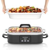 INDY VAC 4 quart slow cooker with digital controls for easy weeknight meals