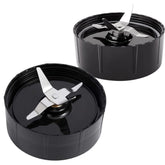 INFIAURO Magic Bullet cross blades closeup showing robust stainless steel construction for durable blending.