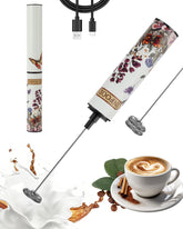 INFOOD milk frother cover elevates kitchen aesthetics with a stylish floral motif