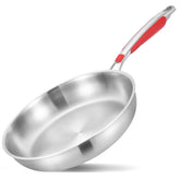 Inqibee tri-ply pan base evenly distributes heat for consistent searing