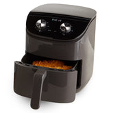 Instant Pot Essentials 4QT Air Fryer with EvenCrisp delivers crispy, even browning.