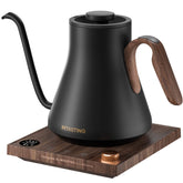 INTASTING electric kettle with gooseneck spout for precise pour-over coffee preparation