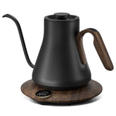 INTASTING kettle with gooseneck pour spout enables precise pour-over control.