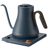 INTASTING Electric Kettle navy blue base view for precise temperature control
