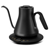 Intasting gooseneck kettle pours evenly for precise pour-over flavors.