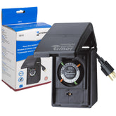 Intermatic HB11K outdoor timer with weatherproof flip cover for year-round outdoor use