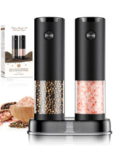 ioion electric salt and pepper grinder with LED light for precise seasoning at night