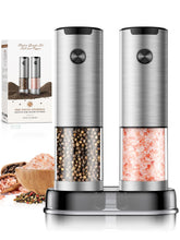 ioion salt and pepper grinder set with automatic grinding for effortless seasoning