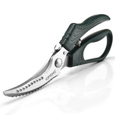 IOPIDHO heavy-duty poultry shears blade close-up for precise cuts