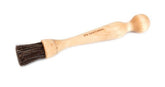 Iris Hantverk birch mushroom brush cleans dirt without bruising delicate mushrooms.