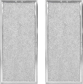 IROLEN grease filter front view; 13x6 two-pack for Whirlpool and GE.