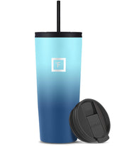IRON °FLASK Classic 24oz blue waves tumbler ready for on-the-go hydration